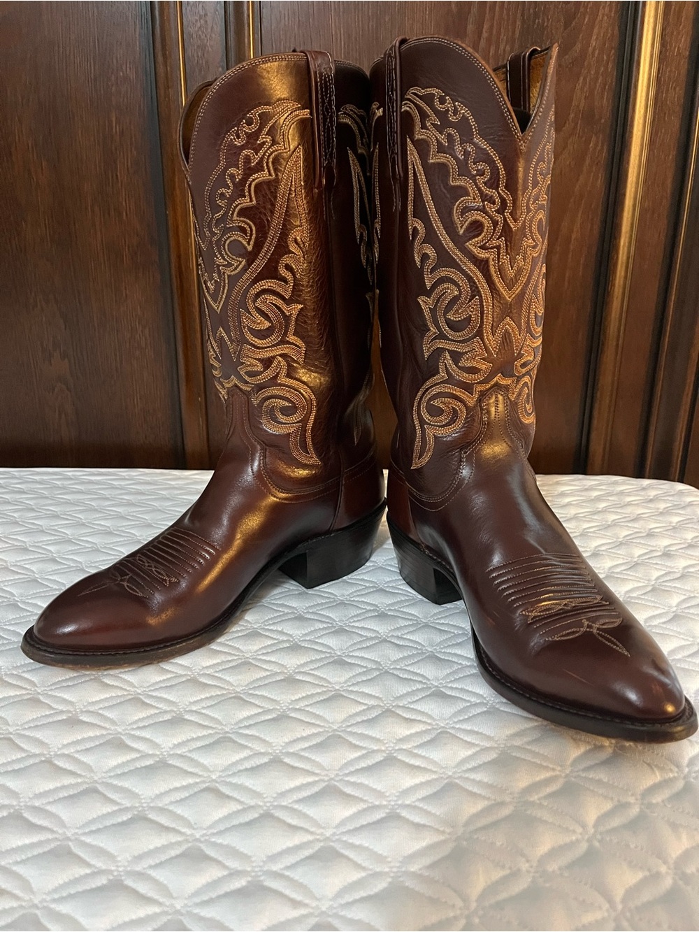 Vintage Lucchese Handcrafted Western Boots